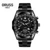 Time Watch Quartz Watch Multi-Function Three-Eye Chronograph Watch Waterproof Business Men'S Watch Men'S