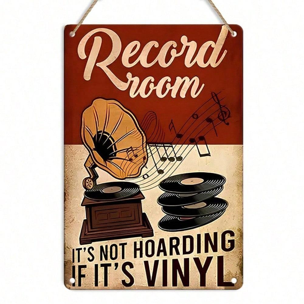 1PC Funny Wine Lover Tin Sign I Brake For Wine Metal Wall Art Bar Kitchen Decor Gift