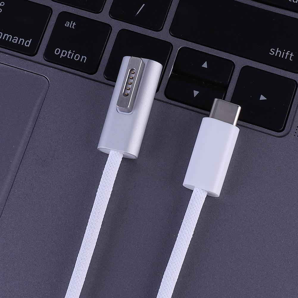 1,8m 5A Typ C zu Magsaf PD 100W Schnellladekabel für MacBook Air/Pro T-Schnittstelle /L-Schnittstelle Schnellladeleitung