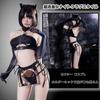 Cosplay Sexy Cat Maid Breastless SM PU Leather Restraint Training Temptation Extreme Small Breasts Bold Bodycon Costume Moe Moe Headband Tops Thong