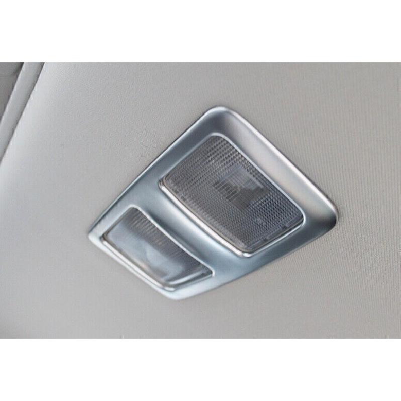 For Mazda CX-5 2017-2024 Matte Silver Roof Front Rear Reading Light Cover Trim