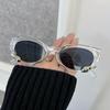 Vintage Kwadratowe Okulary Przeciwsłoneczne Damskie Męskie Retro Casual Moda Czarne Przezroczyste Okulary Przeciwsłoneczne Damskie Okulary