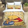 Pooh Bear Cartoon-themed Bedding Sets, Including Single, Double, King, and Queen-size Beds, Bedding Sets, and Adult Bedroom Duve