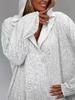 Women's Elegant Sequin Beaded Loose-Fit Hooded Pullover Sweatshirt