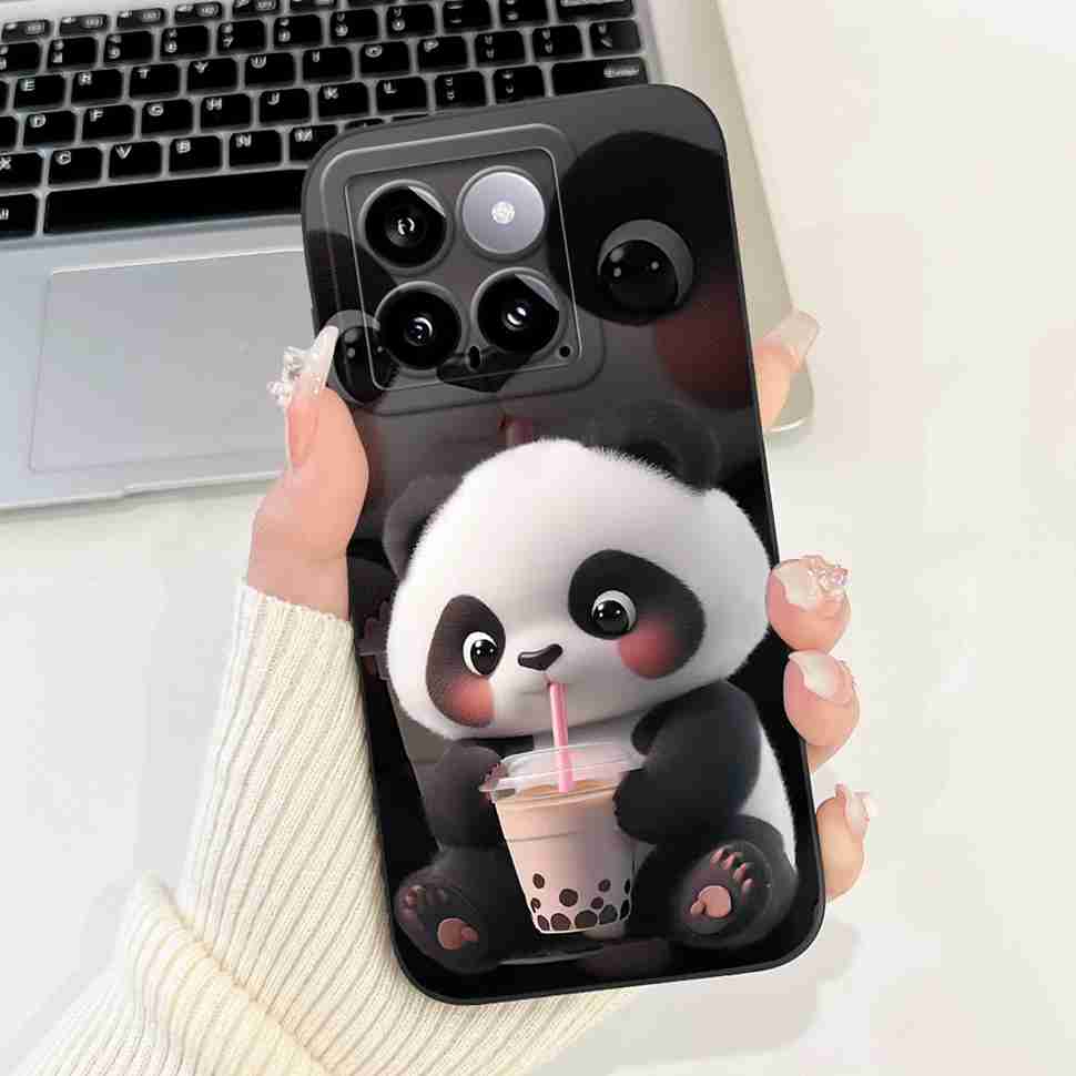 Cover For Xiaomi 14 Case Silicone Shockproof Soft Camera Protective Pattern Matte For Xiaomi 14 Mi14 Xiaomi14 5G 2023 Cases