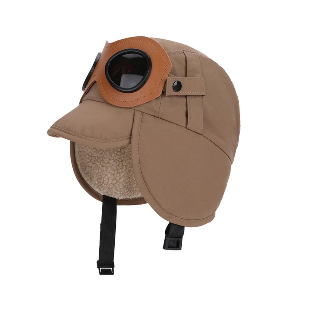 Wintermütze für Kinder, Retro Lei Feng Mütze, Mütze mit warmem Fleece, Ohr-, Motorradmütze zum Fahren