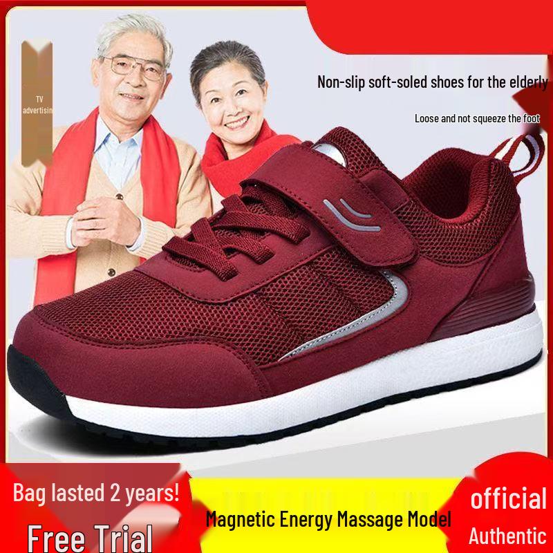 Non-Slip Casual Walking Shoes for Middle-Aged & Elderly Parents - Spring/Autumn Wear-Resistant Footwear for Men & Women
