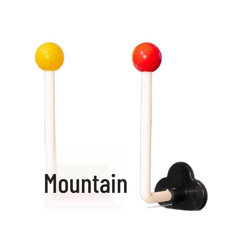 Dopamine Punch-Free Hooks - Set of 6 Creative Non-Marking Hooks for Bedroom & Bathroom