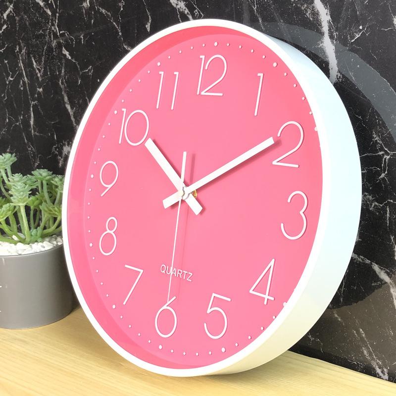 1Pc Clock Wall Clock Living Room Clock Wall Watch Quartz Clock Wall-mounted Creative Silent Watch Wall Clock