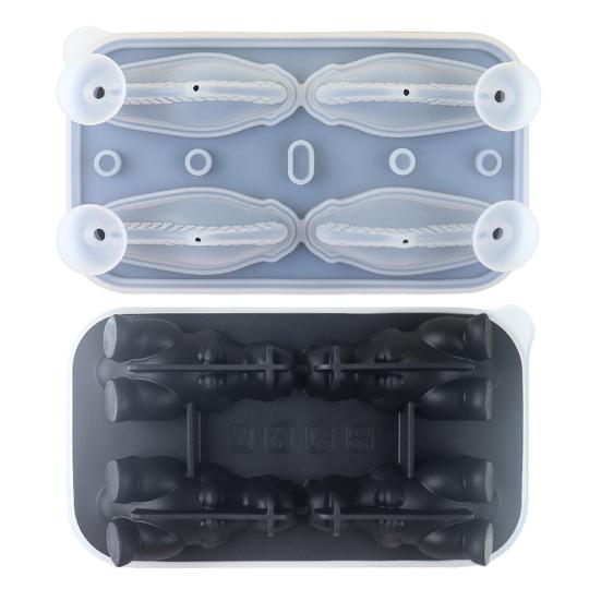 Ice Cube Mold 3D Dinosaur Shape Ice Cube Tray with Lid Whiskey Cocktails