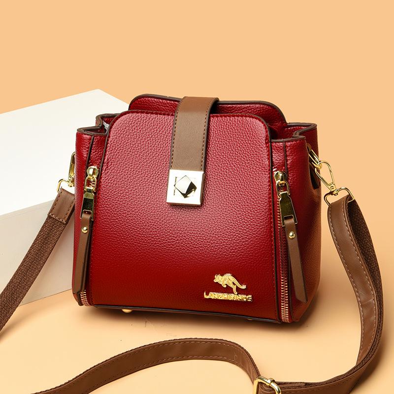 Elegant Temperament  Fashionable  Multifunctional  Large Capacity Korean Style Fashion Shoulder Bag Crossbody Bag Handheld Mother Bag