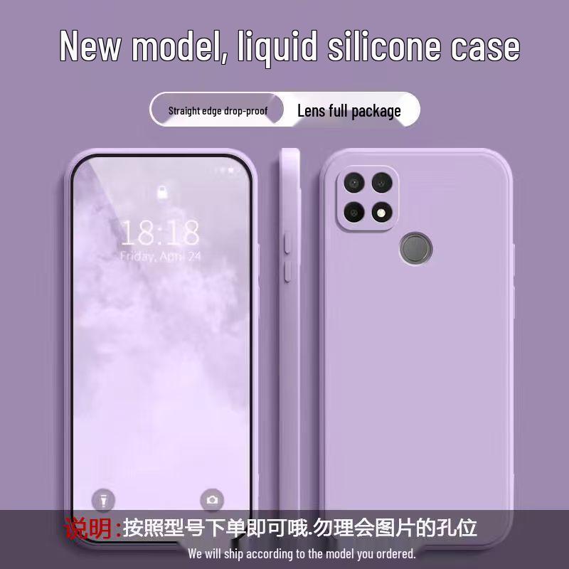 OPPO A35 Phone Case: Solid Color Liquid Full Coverage Anti-drop Soft Shell