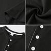 Men's Casual Lightweight Raglan Sleeve Henley Shirt Soft Breathable Fabric Short Sleeve Summer Top Comfortable Fit