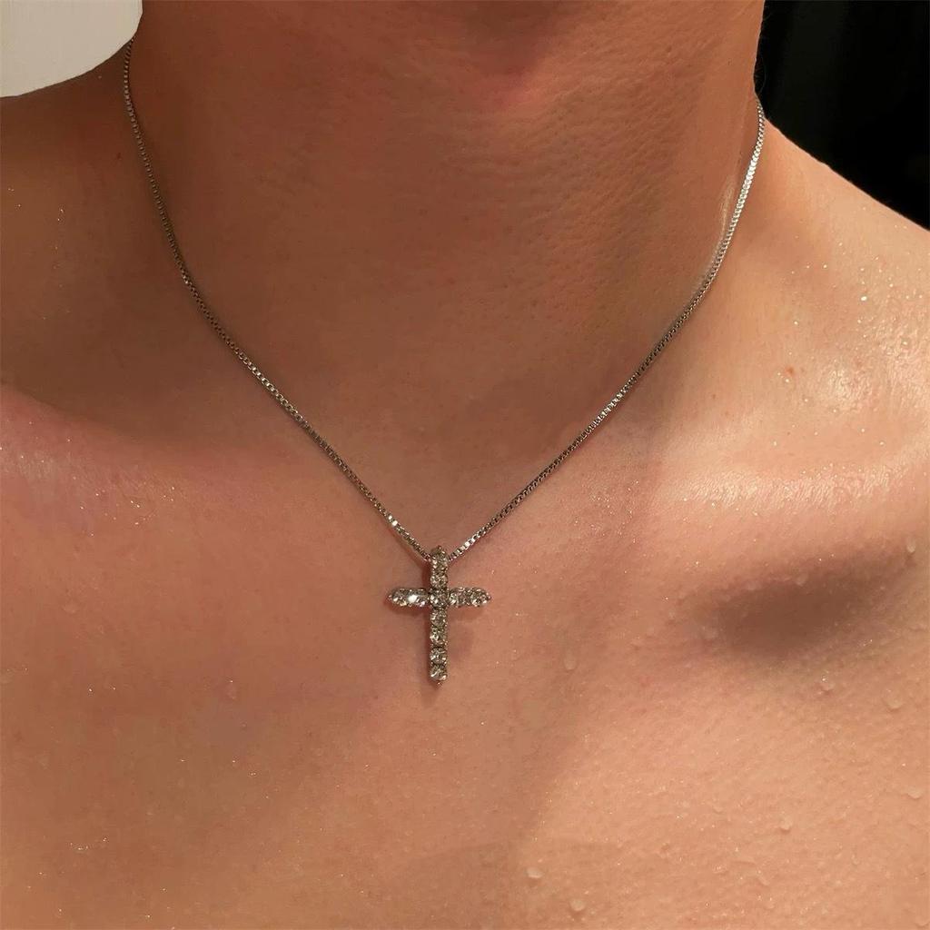 Starburst Double Layer Men's Necklace: Trendy, Light Luxury Hip Hop Style, Unisex Clavicle Chain