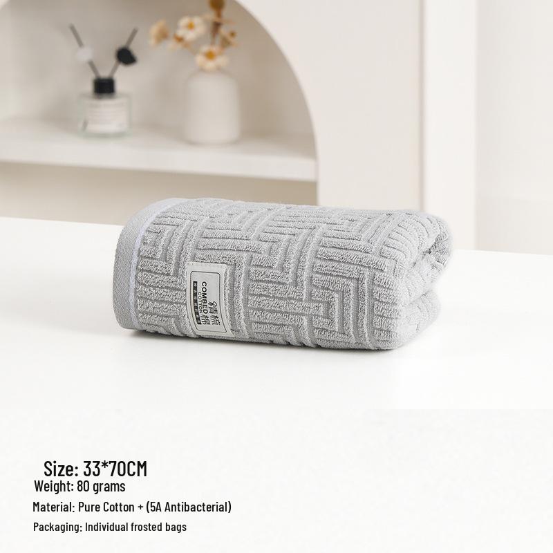 Antibakterielle reine Baumwolle einzeln verpackte Handtücher - Saugfähige Gesichts- & Badetücher für Erwachsene, Männer & Frauen