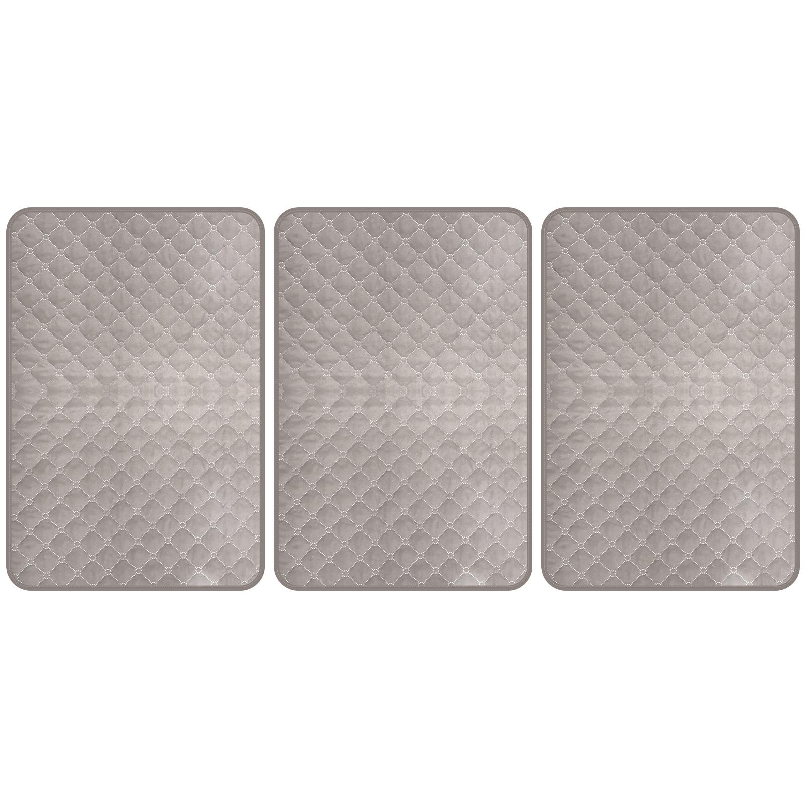 

3 шт. Чехол для подголовника дивана, мягкий полиэстер, защитный чехол для подголовника кресла, износостойкий чехол для подголовника кресла 57 x 38cm серебряный