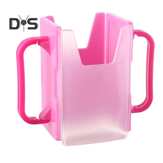 Juice Box Holder for Toddlers Anti-Squeeze Cup Holder with Handle Adjustable Milk Carton Stand Spill-Proof Kids Pouch Holder Lightweight Portable