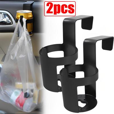 2pcs Car Back Seat Cup Holder Hanging Mount Drink Storage Holders Auto Truck Interior Water Bottle Organizers