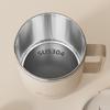 WORTHBUY 304 Stainless Steel Double Wall Insulated Coffee Mug With Handle Portable Sealed Water Cup Large Capacity Drinking Cup