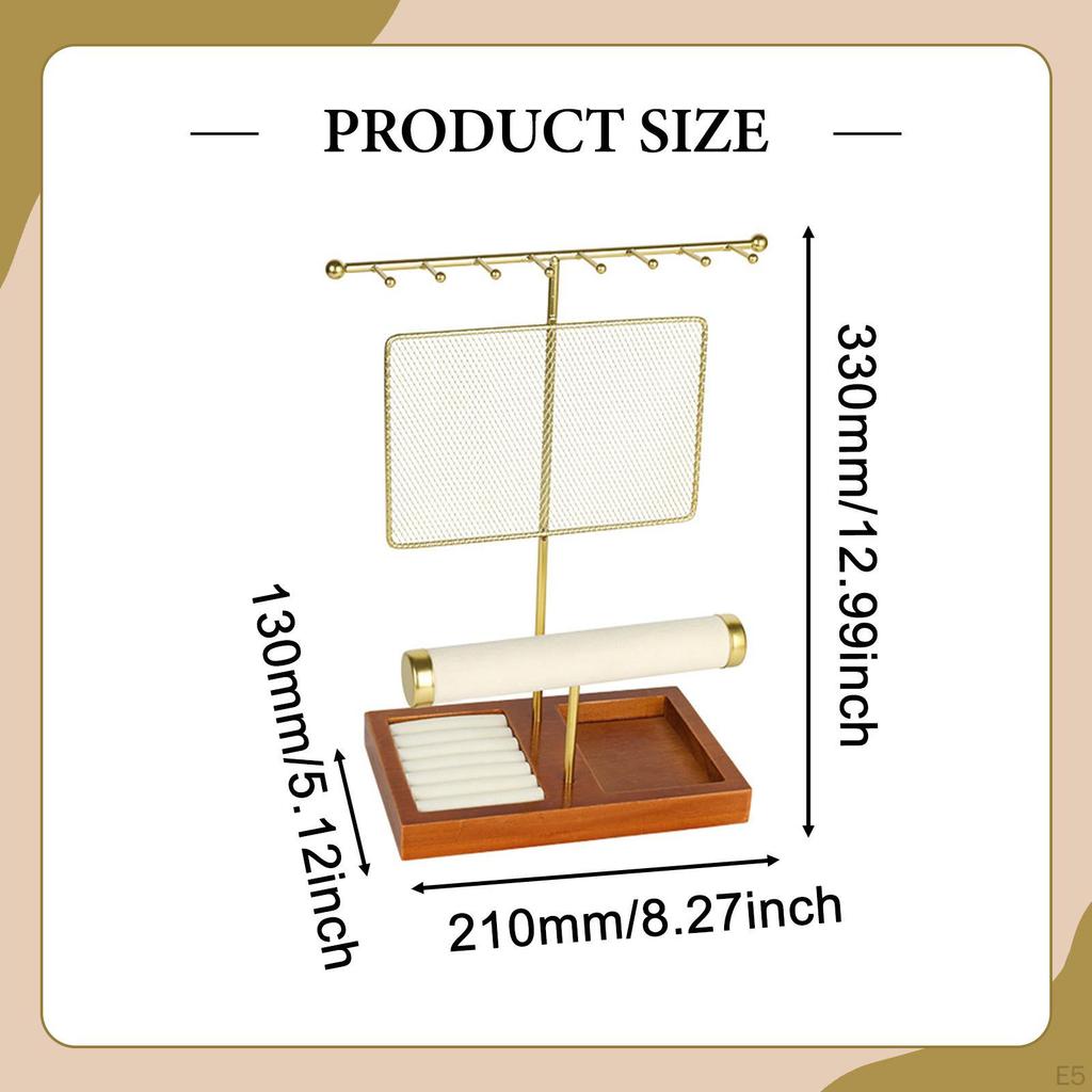 Jewelry Organizer Stand Earring Display Dresser for Women Necklaces Necklace Holder Earrings