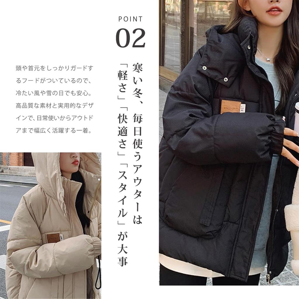 BABYQ Hooded Down Korean Suitable for Extreme Cold Size M Jacket, Fashion, Figure-Flattering, Warm, Affordable, Comfortable, Basic, Fall, School,