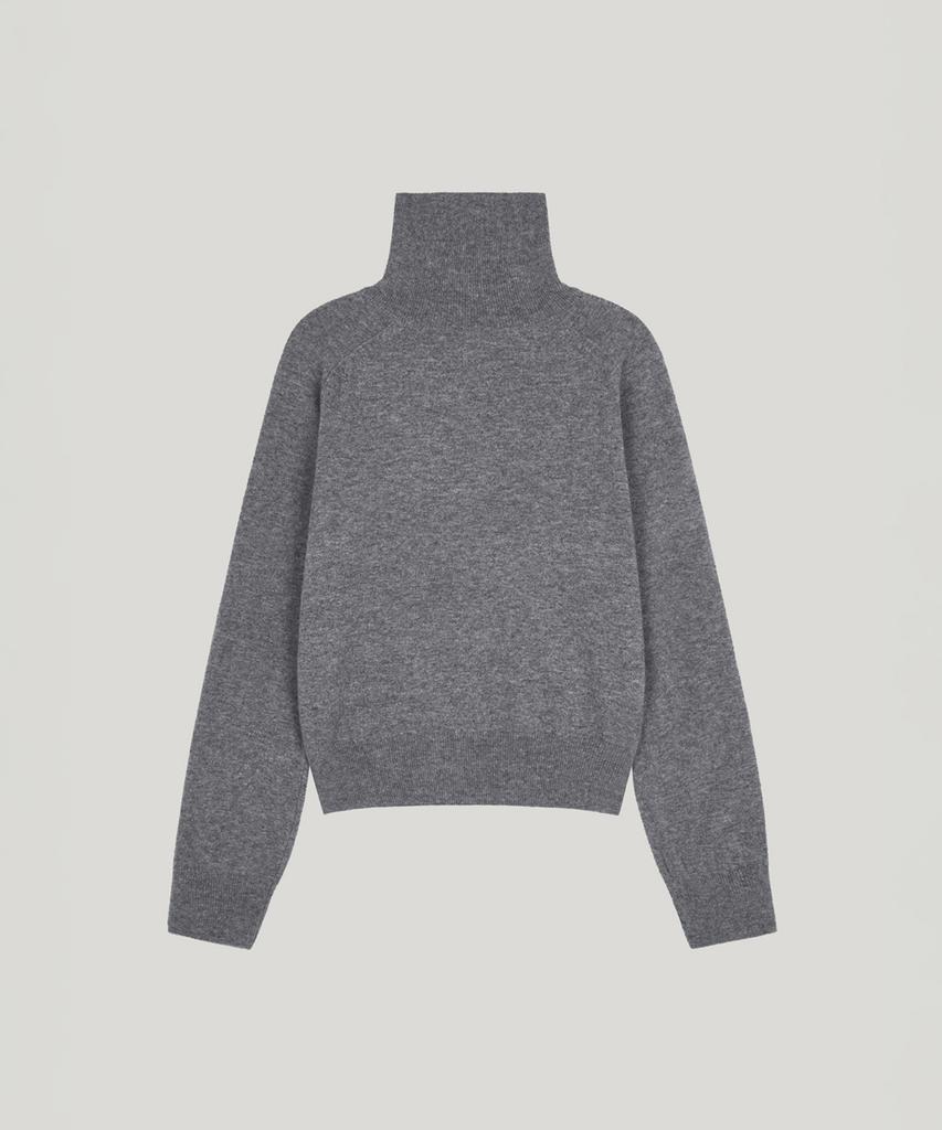 Poeteuseoul Wool Turtleneck Knit_Gray
