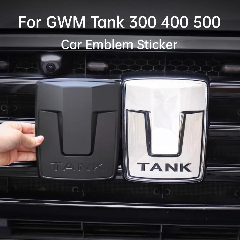 For GWM Tank 300 400 500 Car Front Emblem Sticker Wheel Hub Badges Steering Wheel Decoration Sticker Modification Accessories