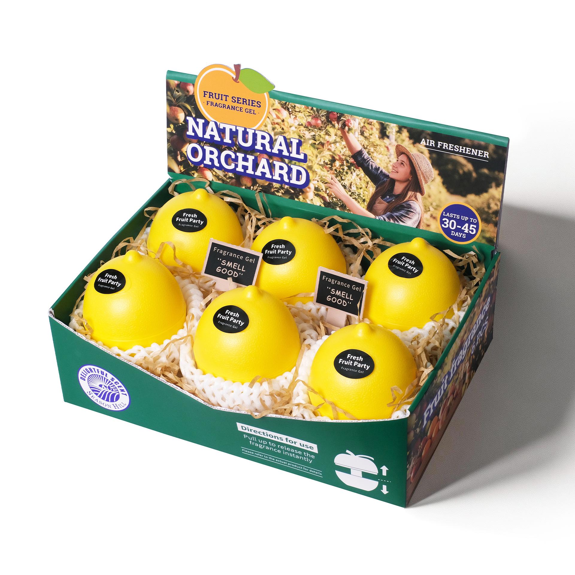 Lemon Aromatherapy Car & Toilet Odor Remover - Long-lasting Fresh Fragrance Lemon