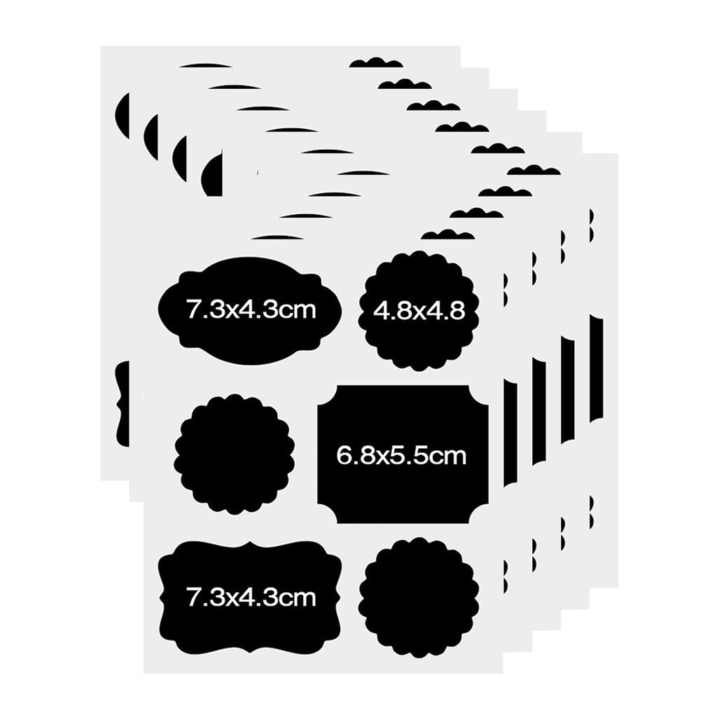 Buy Chalkboard Tags DIY Kitchen Bottle Stickers Labels Blackboard ...
