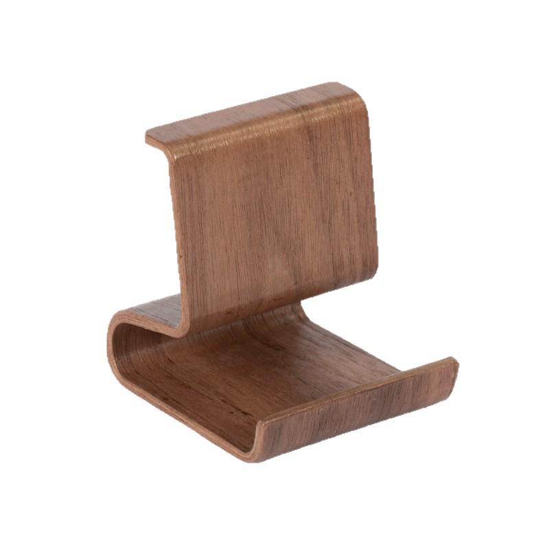Walnut Solid Wood Mobile Phone Holder - Minimalist Desktop Stand and Storage Rack