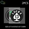 Four-leaf Clover Lucky LUCKY Car Side Window Glass Body Sticker Interior Cover Scratch Reflective Sticker