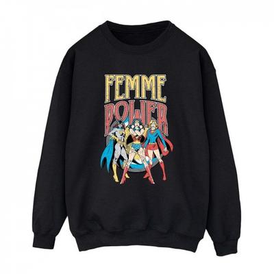 Womens/Ladies Femme Power Wonder Woman Sweatshirt