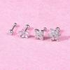 Flower Helix Tragus Cartilage Piercing Stud Earrings Ear Ring Stainless Steel
