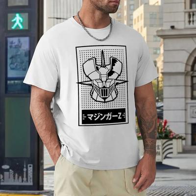 Mazinger Z Bust Essential For Sale T-shirts Casual Graphic T-shirt Crewneck  Sports  Geek Aactivity Competition USA Size