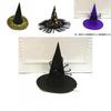 Rose Witch Hat In Red Black And Purple Perfect For Halloween Party And Costume