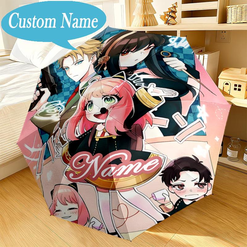 Custom Name Umbrella SPY Adventure Umbrella 8-Frame for Travel, Camping, Casual Lightweight Portable, Essential for Family Gifts