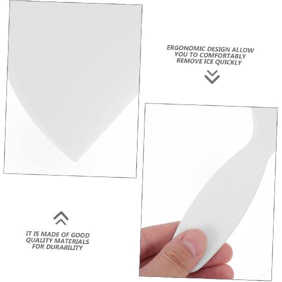Refrigerator Ice Scraper 2-Pack Plastic Ice Shovels for Freezer Frost Removal Ergonomic Scoop Tools for Kitchen Freezer Cleaning