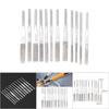 12pcs 3mm Shank Taper Machine Diamond Files for Reciprocating Grinding