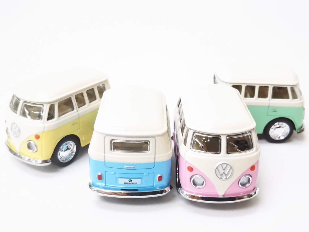 

Mini Pull Back Metal Mini Car Set of 4 KINSFUNVolkswagen BusMini Car/Diecast