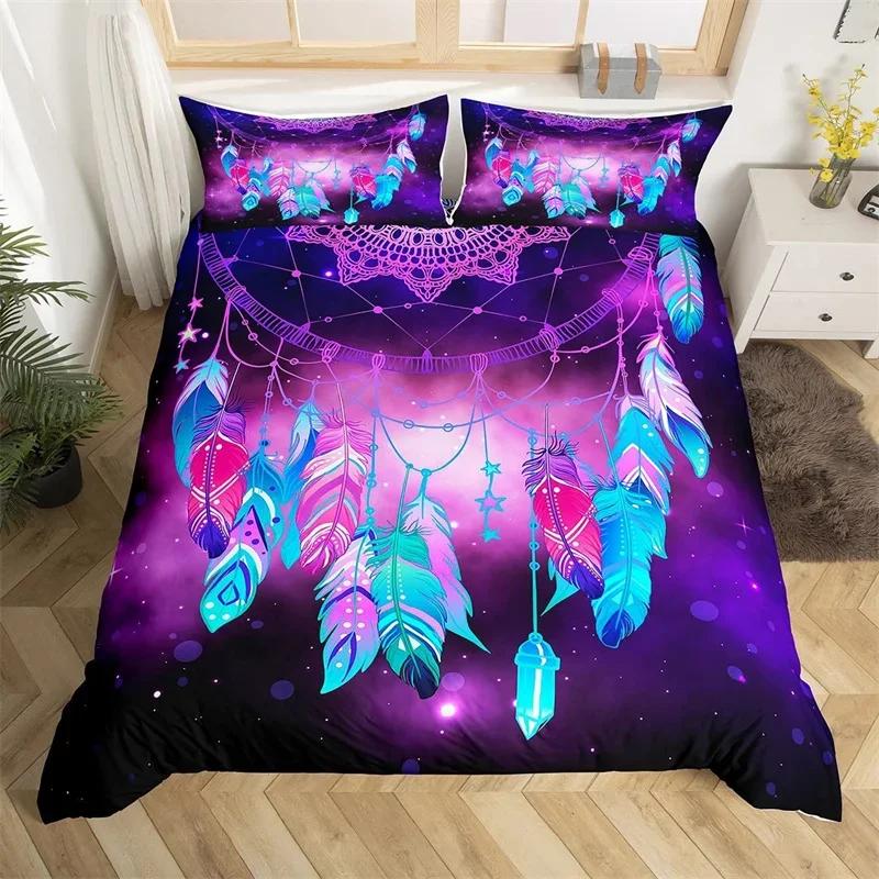Bohemian Traumfänger Bettwäsche-Set Exotisches Galaxie Bettwäsche-Set Sternbild Twin King Deckenbezug Für Mädchen Teenager Zimmer Dekoration