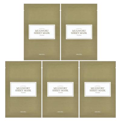 Mugwork Beauty Sheet Mask, 5 Sheets, 23ml (0.77fl Oz) Each