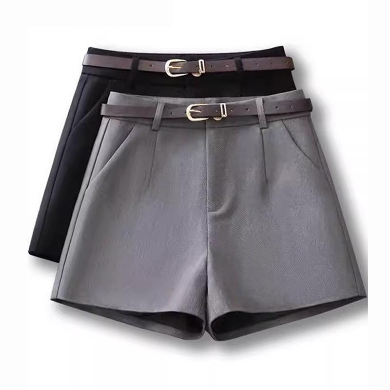 

Women s High Waist Black A-Line Wide Leg Suit Shorts - Versatile, Slimming, Summer 2025 29 (Recommended for 115-125 jin)