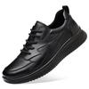 Autumn New Shoes for Men Genuine Leather Shoes Fashion Casual Sport Shoes Comfortable Lace-up Sneaker
