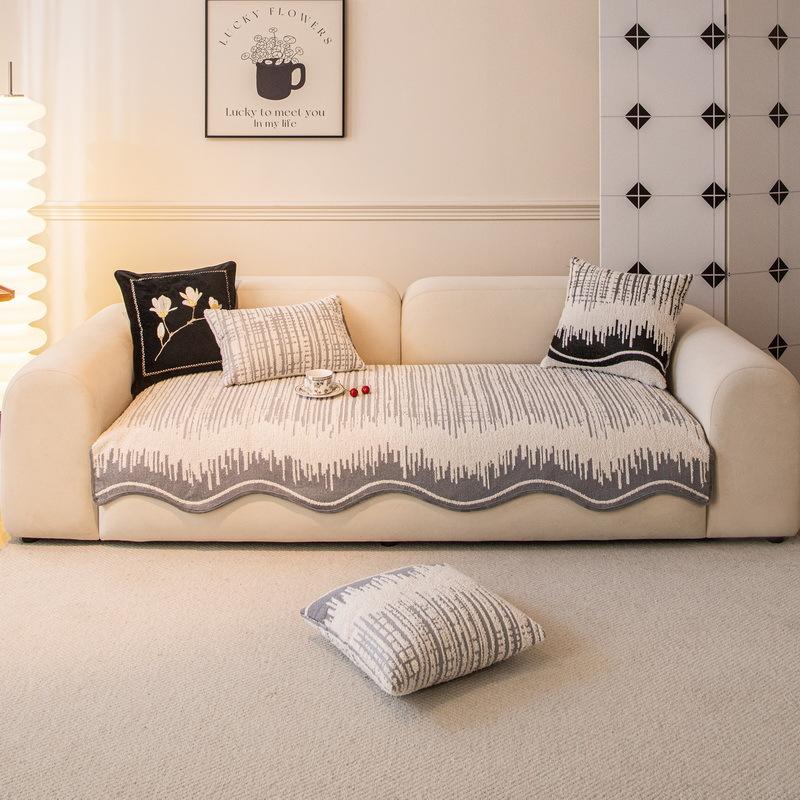 Irregular Special-Shaped Sofa Cushion Universal In All Seasons  New High-End Seat Cushion Non-Slip Straight Leather Sofa Cover