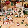9/12PCS Wooden Christmas Decorations Set - Pure Wood Pendants Xmas Tree Ornaments