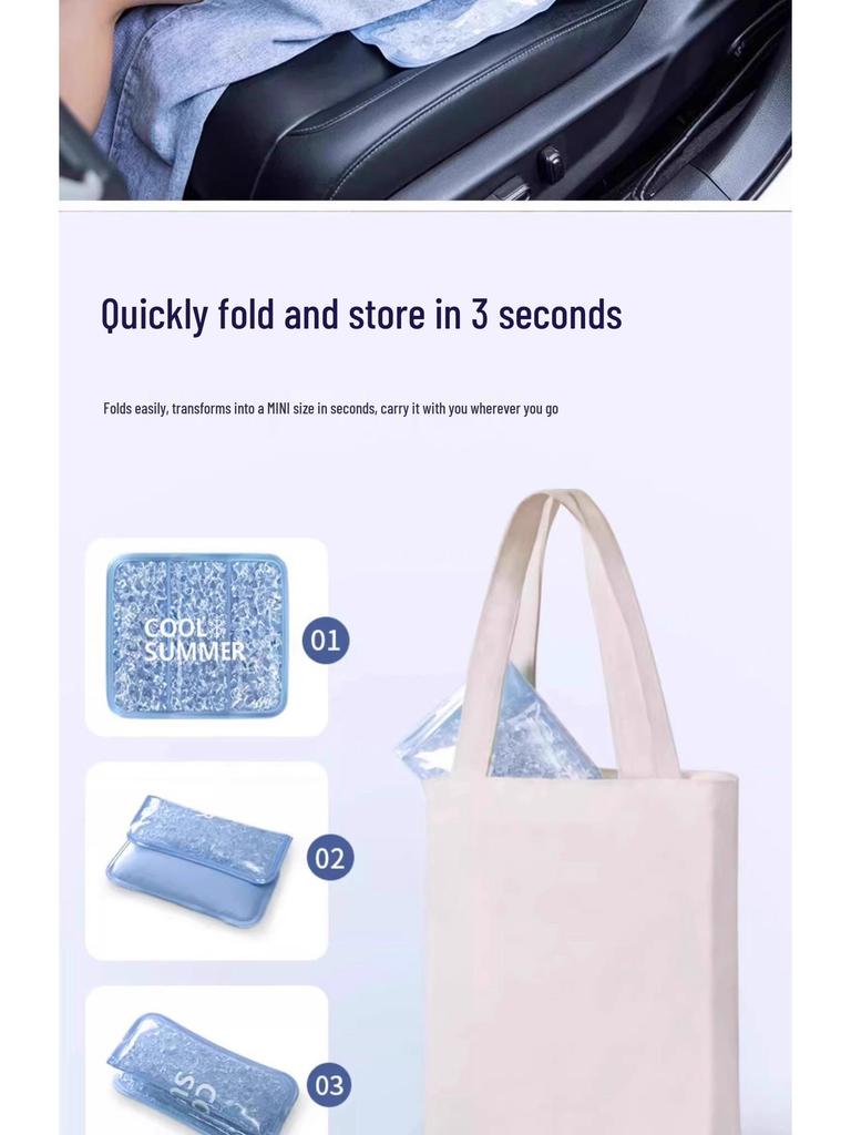 Breathable Cooling Gel Seat Cushion for Office Chair & Car - Ideal for Long Sitting