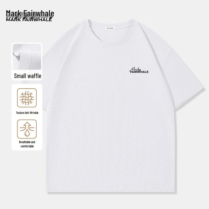 MARK FAIRWHALE Men s Waffle Knit Short Sleeve T-Shirt 3XL