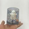 Pumpkin Skull Print Ghost Glass Cup Decorations Wine Glass Gothic Drinkware  Halloween Party