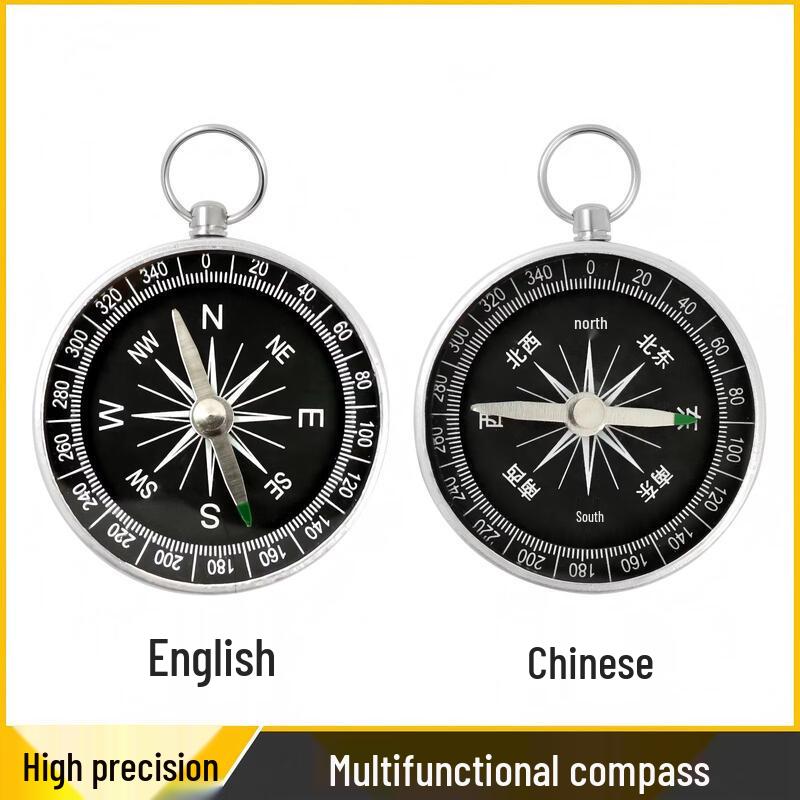 Mini Aluminum Alloy Keychain Compass