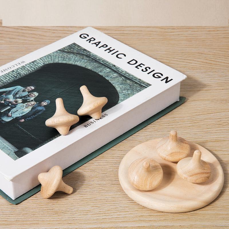 Holz-Kreisel für Kinder – Manuelle Holz-Kreisel, Spielzeug für die frühe Kindheit, Lernspielzeug, Deko zum Selbermachen, Geschenkidee für Kinder